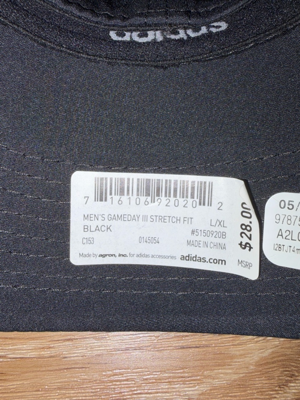 Adidas Men's Gameday III Golf Hat Black L/XL Aeroready Cap Stretch Fit New Tags - Picture 8 of 11